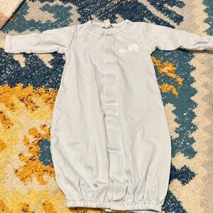 Blue Elephant infant gown
